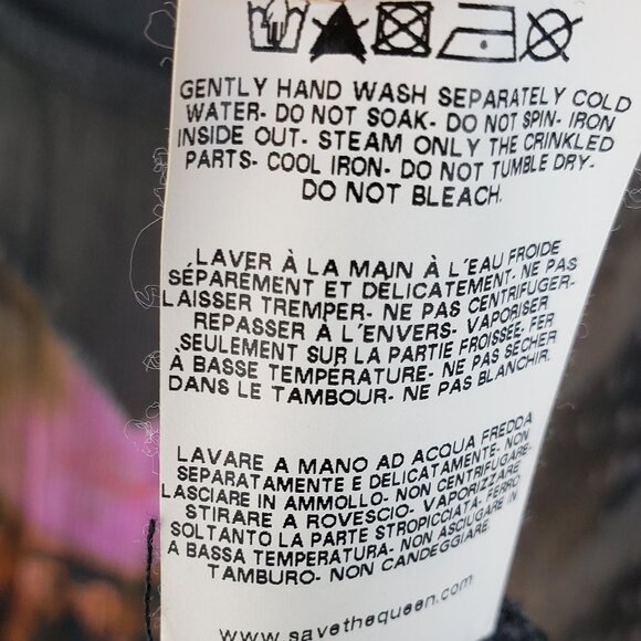 Save the Queen Italy Tunic Sweater Dress Longline Wool Silk Art-to-wear size M - Picture 12 of 14